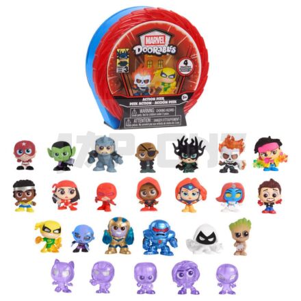 Doorables Marvel Action Mini Peek Series 3 Assorted Capsule Surprise 4 Figuras