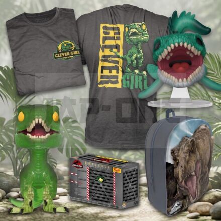 Jurassic World offer pack Funko 2 POPs + M T-shirt + backpack