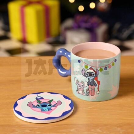 Disney Stitch Mug & Coaster Set 250Ml