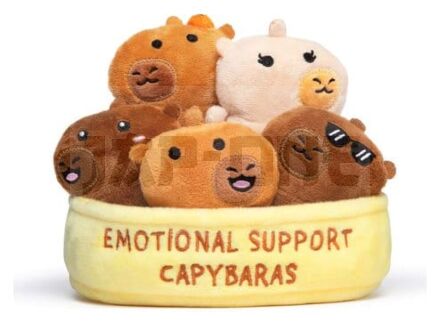 Relatable Emotional Support Peluche Capybaras