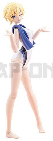 Sousaishojoteien Plastic Model Kit 1/10 Rui Saotome Touou High School Competitive Swimsuit Dreaming Style White Dolphin 16 cm