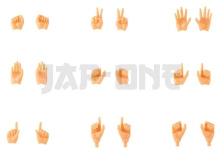 Megami Device M.S.G. accessoire pour figurines Plastic Model Kit 1/1 09 Hand Set Skin Color E