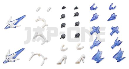 Kotobukiya M.S.G. accessoires Mecha Supply 34 Holonic Headdress & Holonic High Heels White Ver.