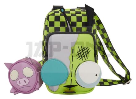 Nickelodeon By Loungefly Sac À Bandoulière Invader Zim Gir Cellphone