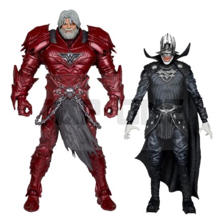 Dc Multiverse Mcfarlane Collector Edition Pack 2 Figures #04 Batman Who Laughs (Knight Armor) & Merciless (Dark Multiverse) 18 Cm