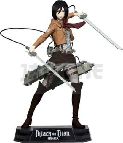 Mikasa Ackerman Figurine 18 Cm Attack On Titan Green Wave
