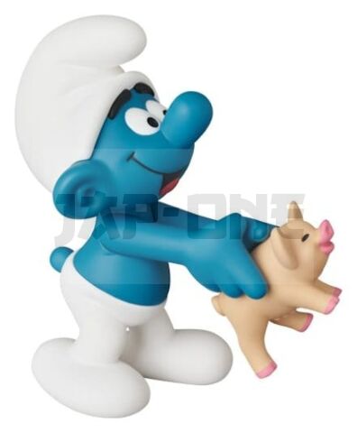 Les Schtroumpfs Figurine Mini Udf Schtroumpf Avec Cochon 8 Cm