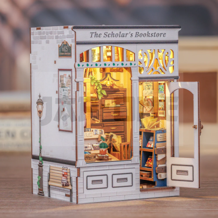 BOOK NOOK KIT - DIY- Librairie Scolaire - 168pc + Eclairage LED