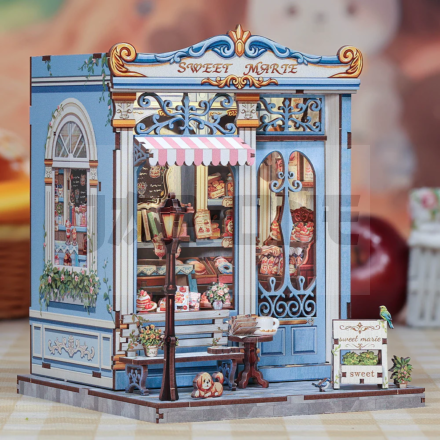 MINIATURE HOUSE - DIY- Sweet Marie - 242pc + Eclairage LED