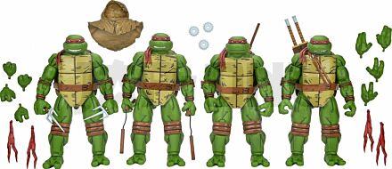 Leonardo, Raphael, Michelangelo & Donatello Set Fig. 17,5 Cm Teenage Mutant Ninja Turtles