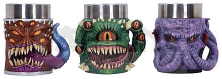 Dungeons & Dragons Lot De 3 Mini-Chopes Mini Monster 9 Cm