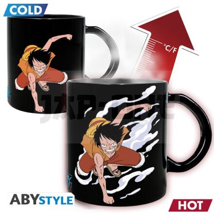 One Piece - Mug Heat Change - 460 Ml - Luffy & Ace