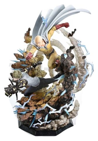 One-Punch Man Figurine Ultimate Premium Masterline Series 1/4 Saitama & Genos Deluxe Version 73 Cm