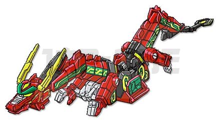 Power Rangers Thunderzord Figura Red Dragon