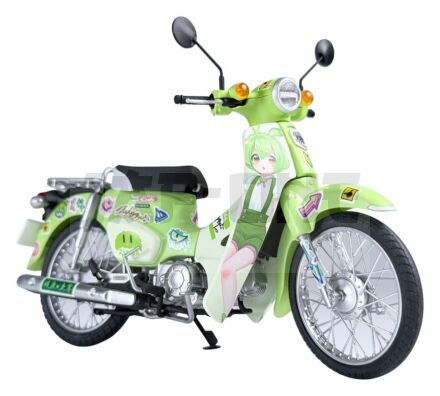 Tohoku Zunko/Zundamon Project Plastic Model Kit 1/12 Honda Super Cub Zundamon Edition 11 cm