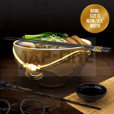 Harry Potter - Vif D'Or - Bol À Ramen Avec Baguettes