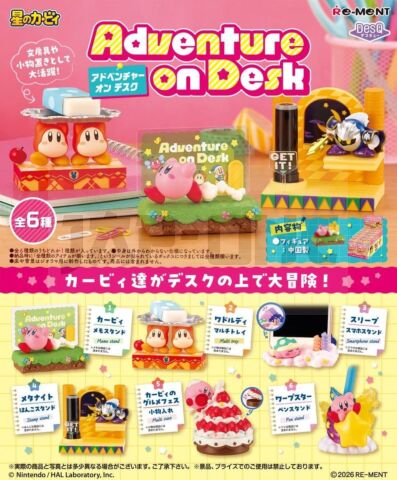 Kirby Adventure On Desk Figurines Mini Blind Box Display (6)