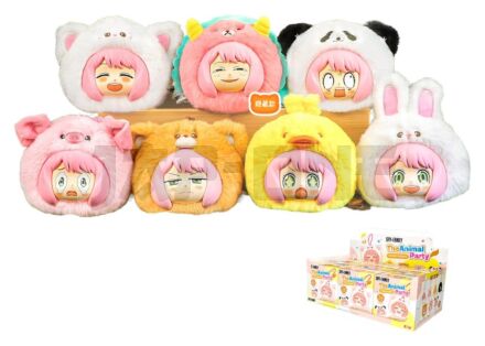 Spy X Family Vinyl Face Peluche Animal Party Peluche Charms Series Blind-Box 14 Cm Présentoir (6)