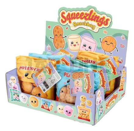 Squeezlings Présentoir Pack 3 Peluches Snackbag (6)