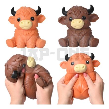 Squishy Figurine Extensible Highland Bull 14 Cm Display (6)