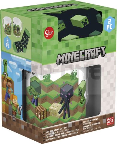 Minecraft Set Mug & Chaussettes