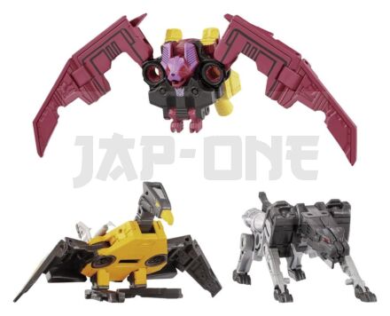Transformers Mpg Pack 3 Figurines Mpg-22 Jaguar & Buzzsaw & Ratbat