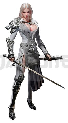 The Girl Under Wolf'S Ward Figurine 1/6 Alina (Silver) 30 Cm