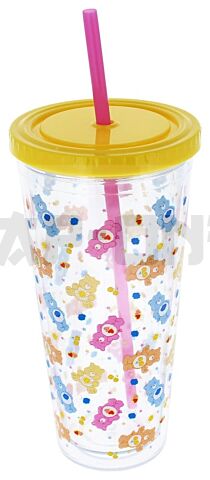 Les Bisounours Gobelet Avec Paille 350 Ml