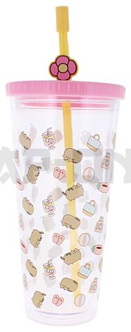 Pusheen Gobelet Avec Paille 700 Ml