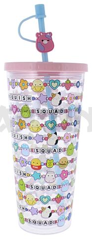 Squishmallows Gobelet Avec Paille Squish Squad 700 Ml