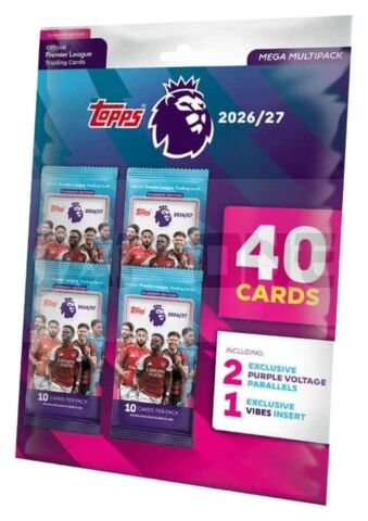 Premier League 2026/2027 Cartes À Collectionner Mega Multipack