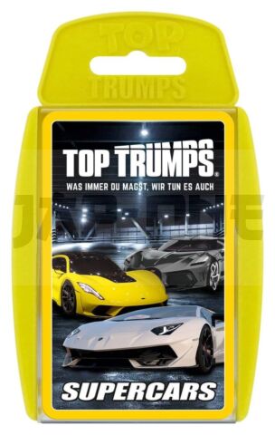 Super Cars Jeu De Cartes Top Trumps *Allemand*