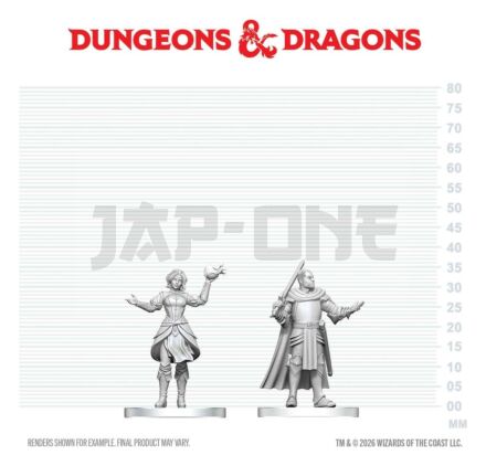 D&D Nolzur'S Merveilleuses Miniatures Figurines Mini Chevalier & Apprenti Mage 13 Cm