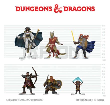 D&D Icons Of The Realms Figurines Mini Manuel Du Joueur - Kit De Démarrage Épées & Bâtons 20 Cm