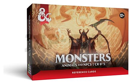 Dungeons & Dragons Rpg Fiches De Référence: Monstres (Animaux Et Pnj) *Anglais*