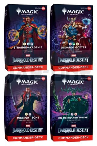 Magic The Gathering Marvel: Darkhold Destiny Decks Commander (4) *Allemand*