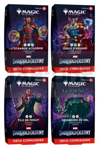 Magic The Gathering Marvel: Darkhold Destiny Decks Commander (4) *Francais*