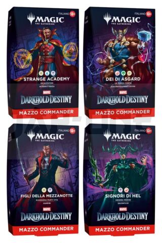Magic The Gathering Marvel: Destino Del Darkhold Decks Commander (4) *Italien*