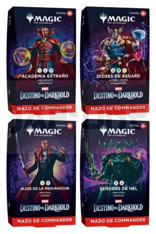 Magic The Gathering Marvel: Destino Del Darkhold Decks Commander (4) *Espagnol*