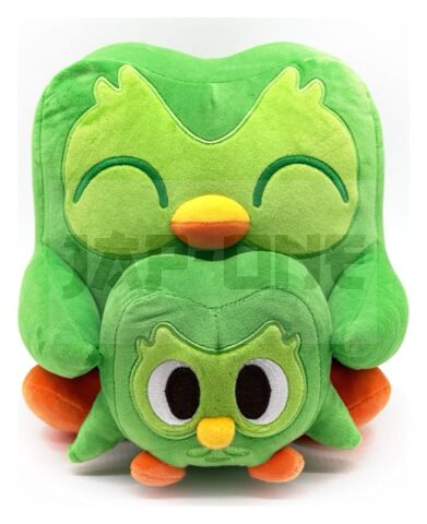 Duolingo Peluche Study Buddy Duo 22 Cm