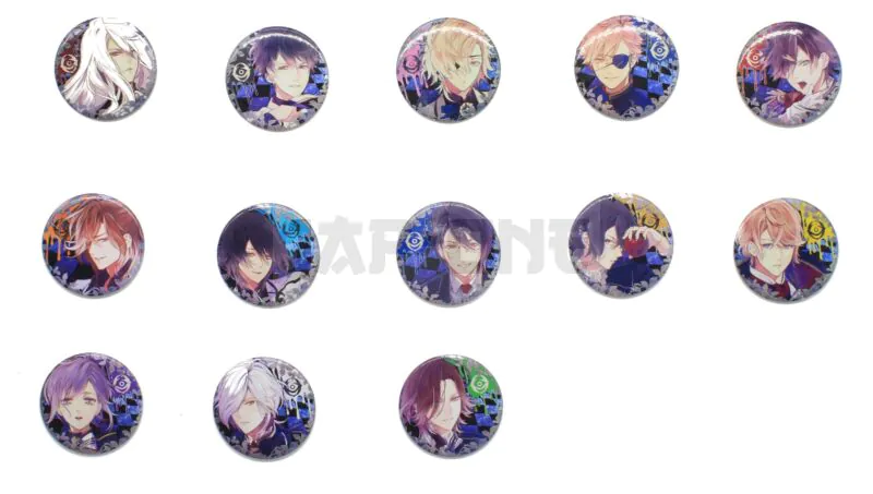 Diabolik Lovers Reiji keychain outlet badge charm set