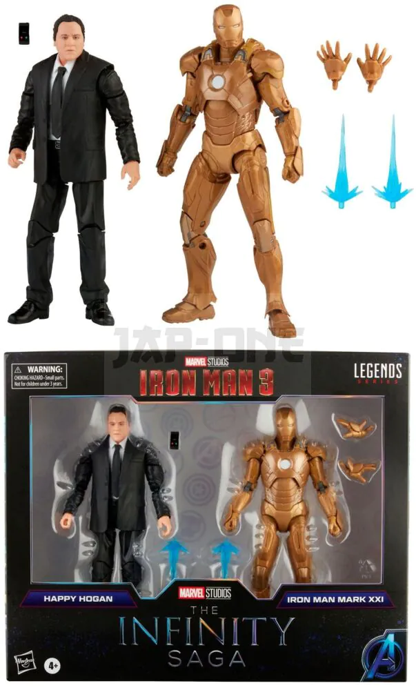 Marvel - Happy Hogan & Iron Man - Pack 2 Figures Legends Series 15Cm