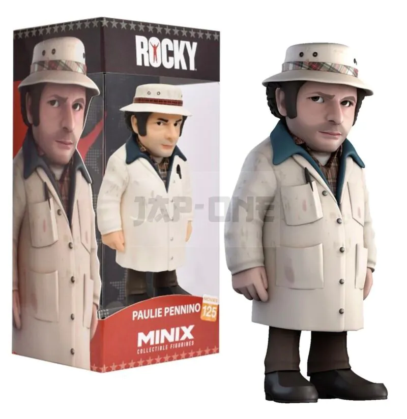 Figurine MINIX Paulie Pennino – Rocky – 12 Cm – PVC Officiel – Boîte D’exposition – Collection Ciné