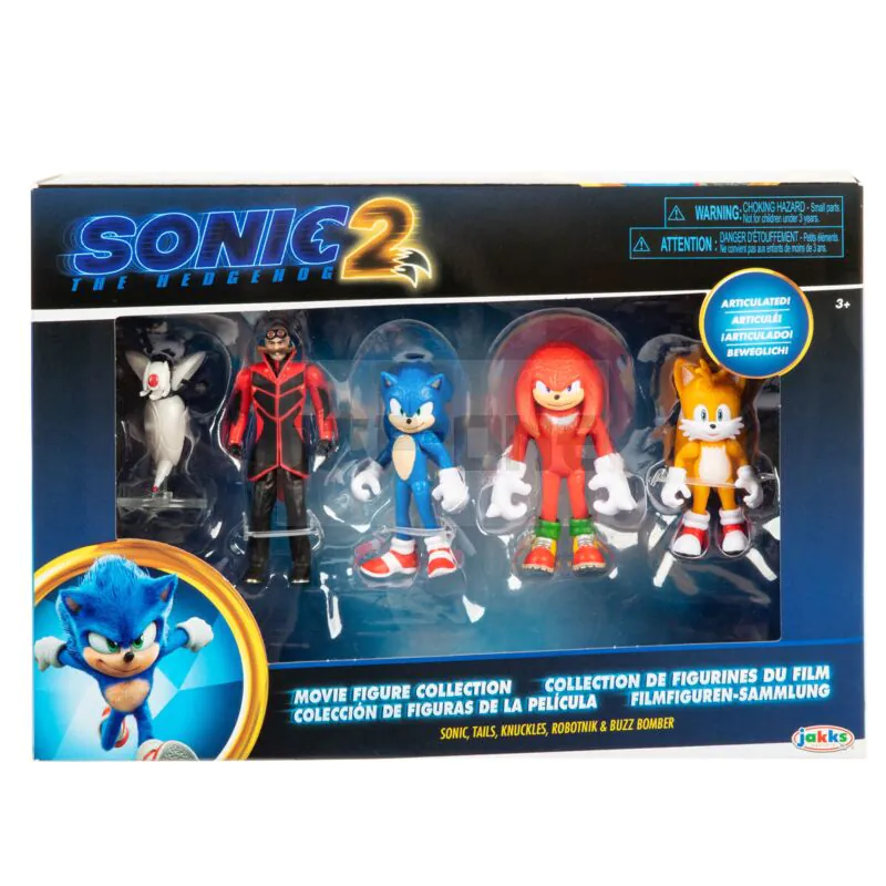 Sonic The Hedgehog Sonic 2 Set 5 Figures 6Cm