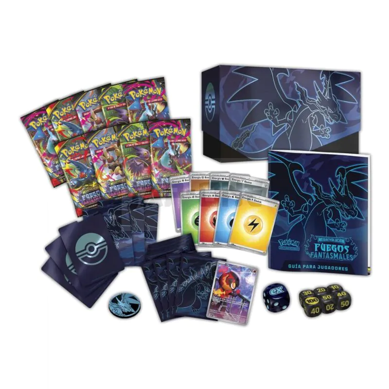 Spanish Pokemon Phantasmal Flames Elite Trainer Case Trading Card Game Spanish Pokemon Phantasmal Flames Elite Trainer Case Trading Card Game