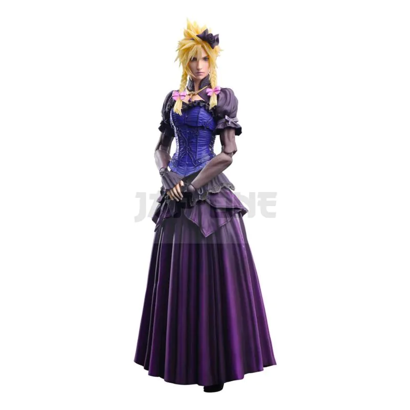 cloud strife purple dress Final Fantasy VII Remake Static Arts