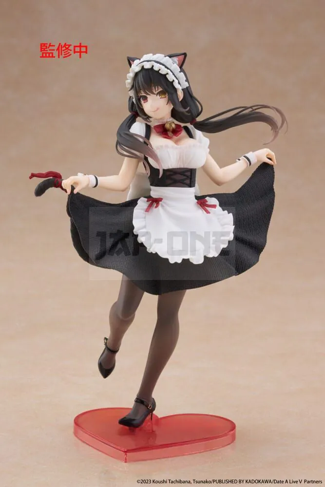 Date A Live V Coreful Figure Pvc Kurumi Tokisaki Cat Ear Maid Ver. 18 Cm