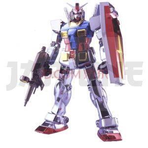 Pg Gundam Rx-78-2 Chrome Plated 1/60 30 Cm
