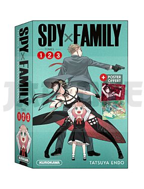 COFFRET - SPY X FAMILY - TOMES 1-2-3 + POSTER