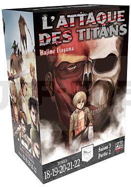 L'ATTAQUE DES TITANS - L'INTEGRALE - T05 - L'ATTAQUE DES TITANS COFFRET T18 A T22 - COFFRET 5 TOMES